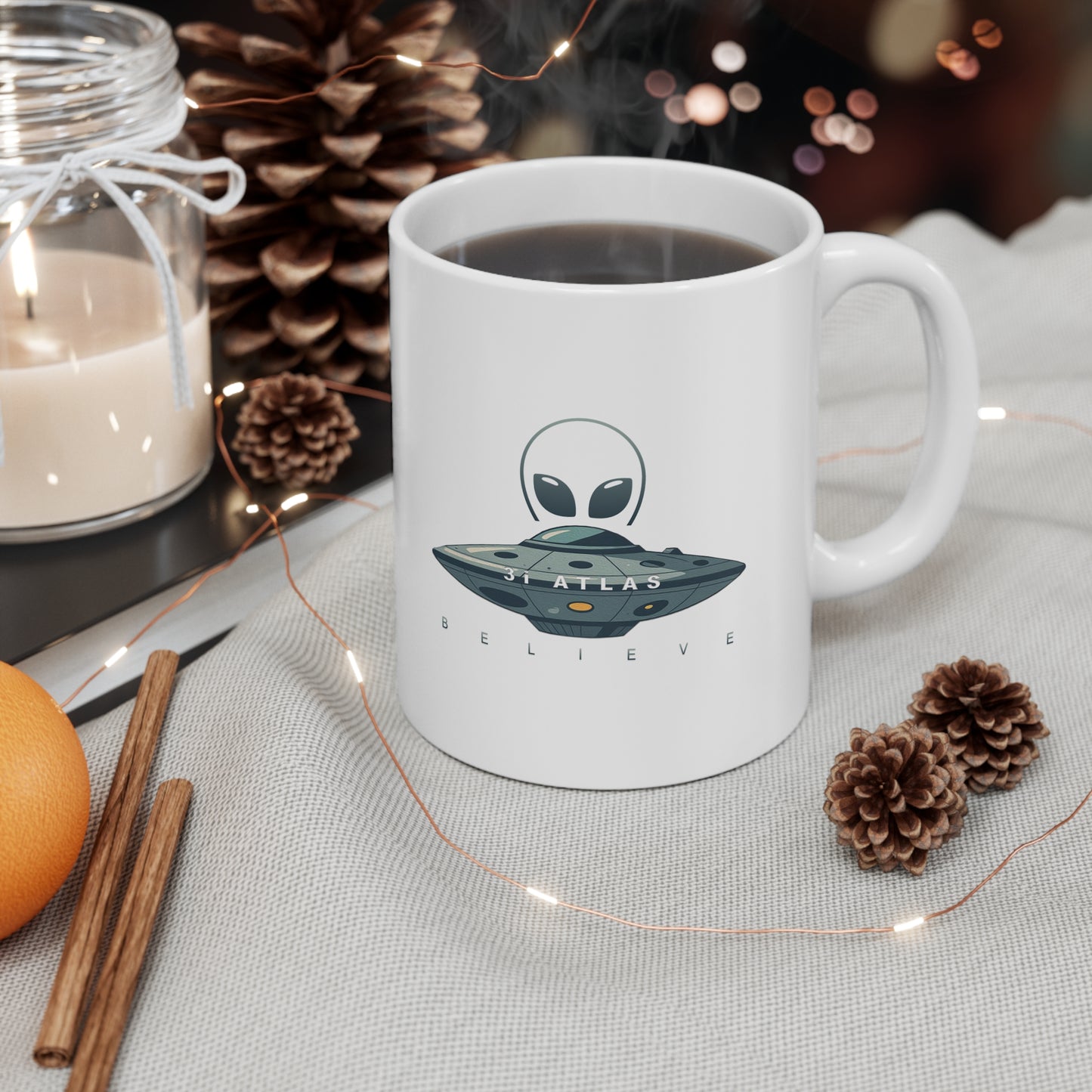 Alienware: White Coffee Mug, Believe 3i ATLAS edition