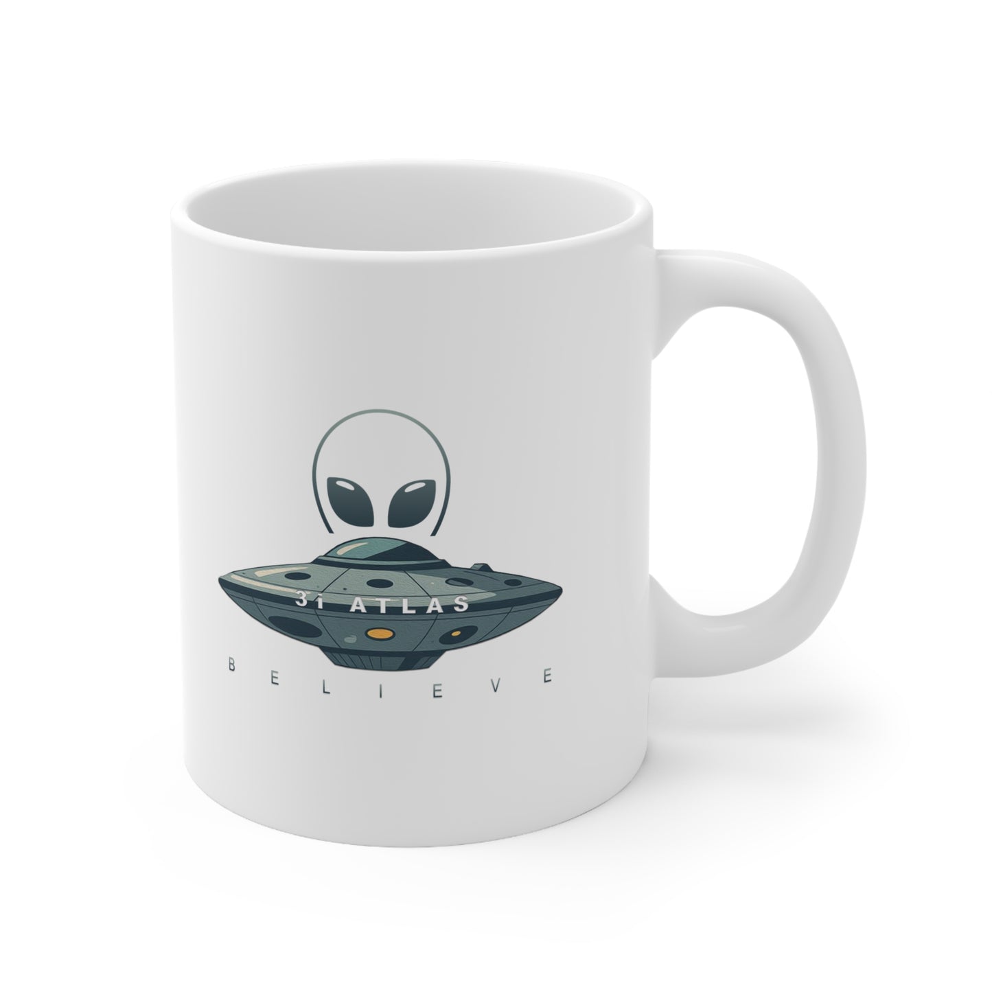 Alienware: White Coffee Mug, Believe 3i ATLAS edition