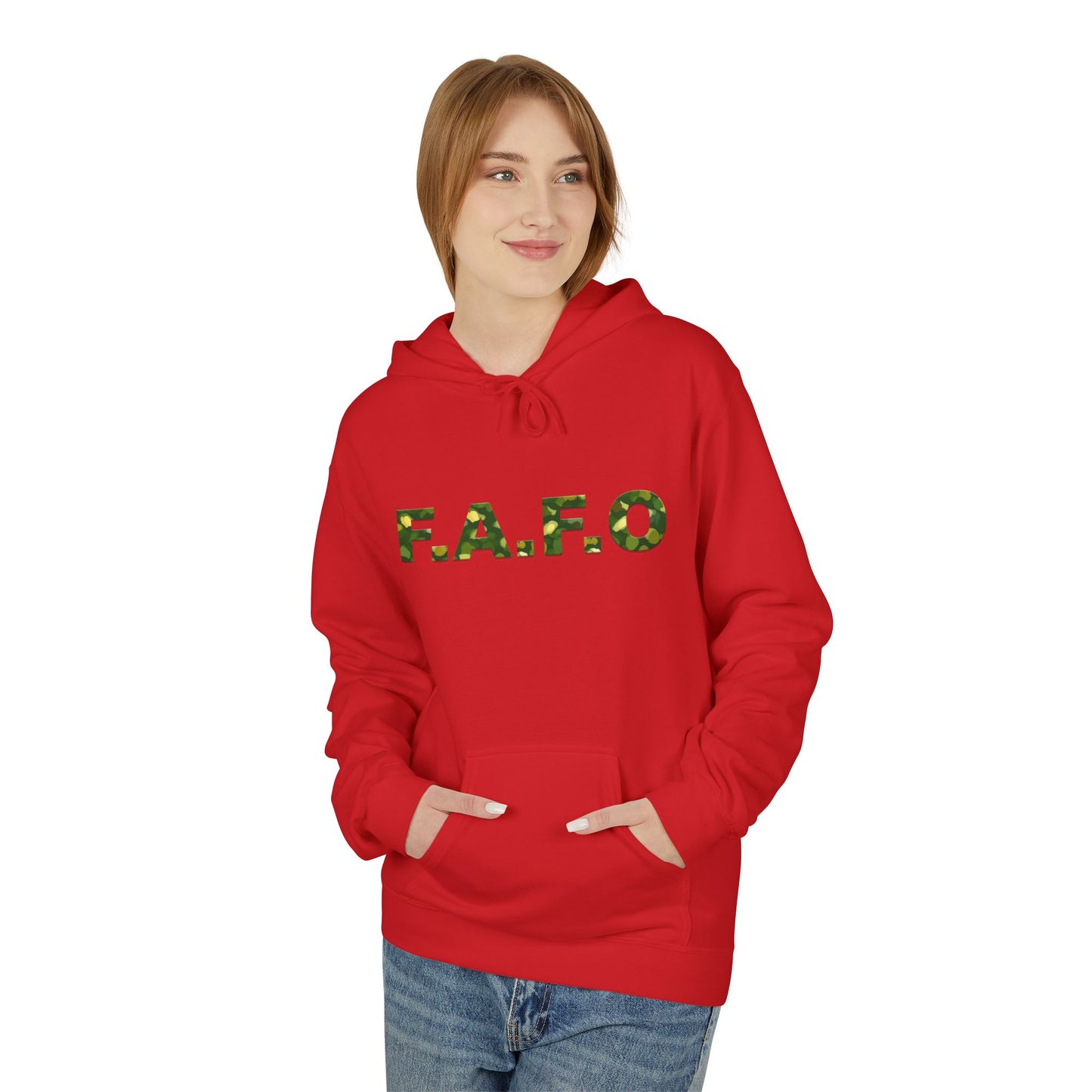 Camo F.A.F.O. Unisex Fleece Hoodie