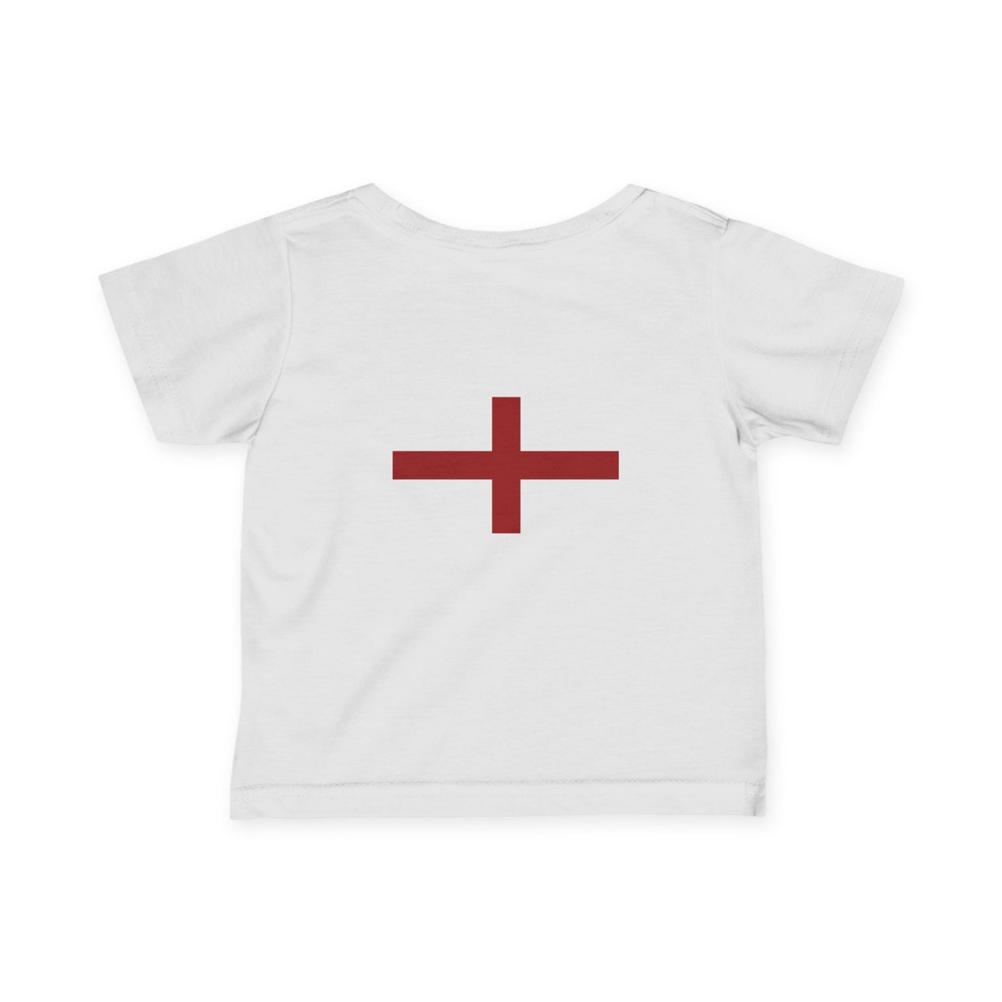 British Pride: Cute Infant Jersey Tee with Red Cross