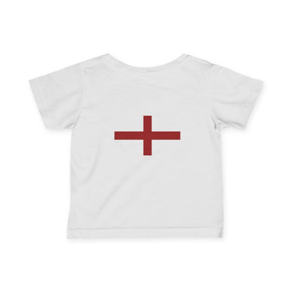 British Pride: Cute Infant Jersey Tee with Red Cross