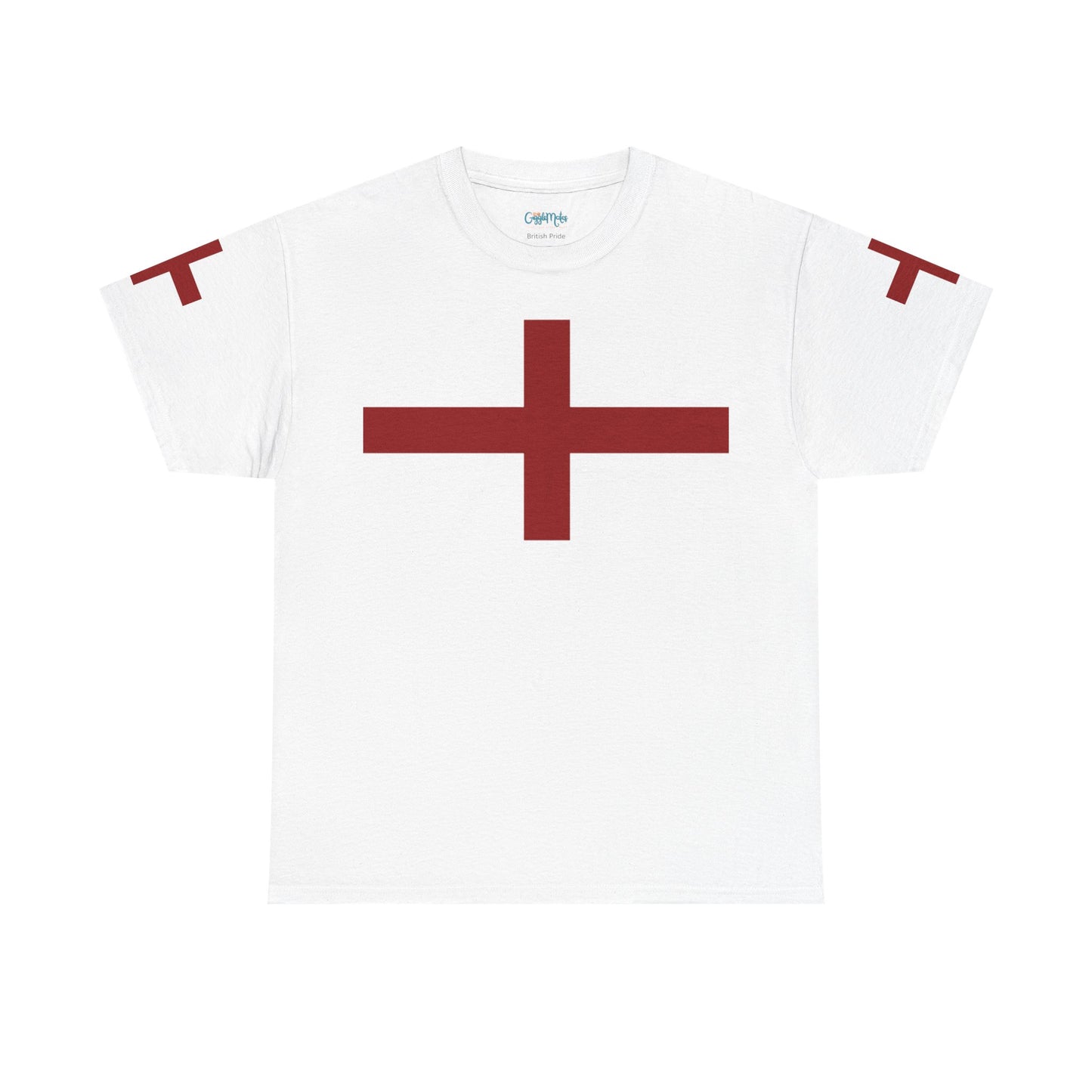 British Pride: Red Cross Unisex Heavy Cotton Tee