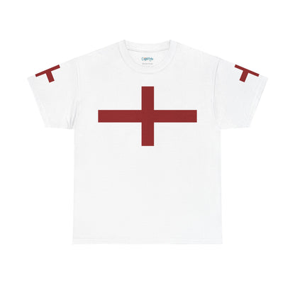British Pride: Red Cross Unisex Heavy Cotton Tee