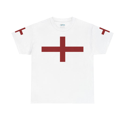 British Pride: Red Cross Unisex Heavy Cotton Tee