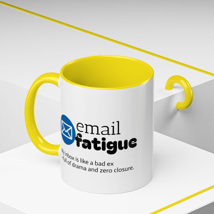 Email Fatigue Office Coffee Mug