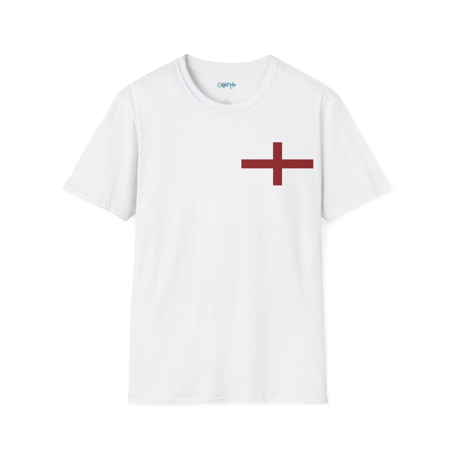British Pride: Unisex T-Shirt with Bold Red Cross Design
