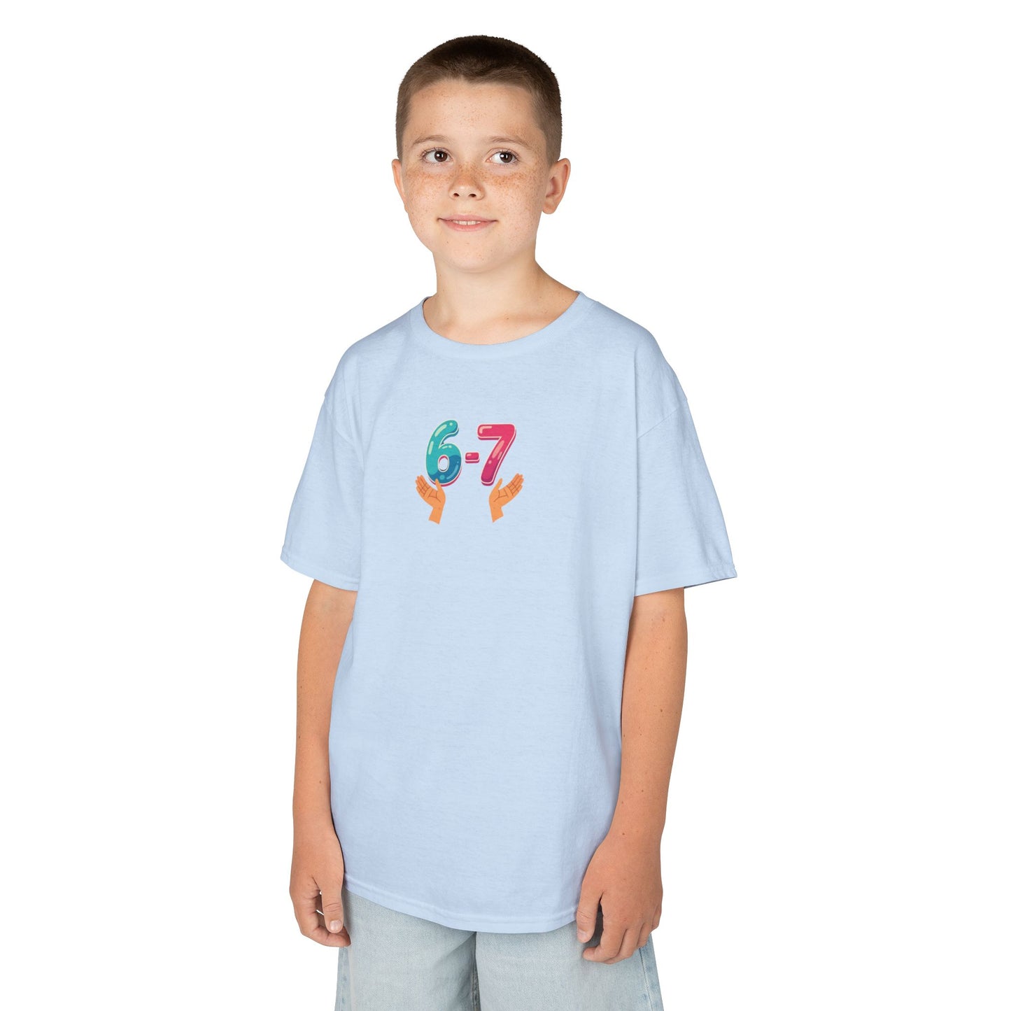 Gen Z: Kids Heavy Cotton Tee - Fun Crew 67 Design